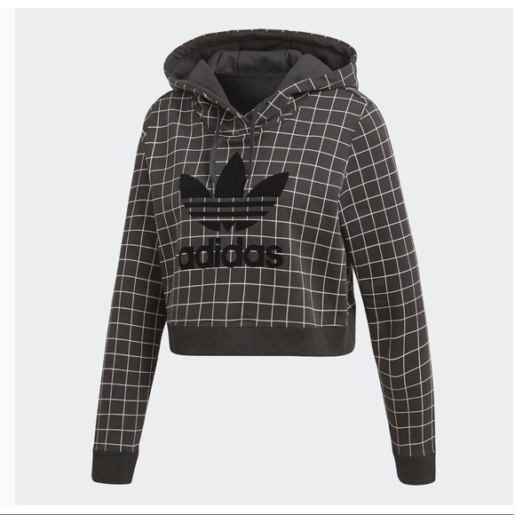 ADIDAS ORIGINALS CLRDO Windowpane Logo Hoodie - Picture 2 of 8